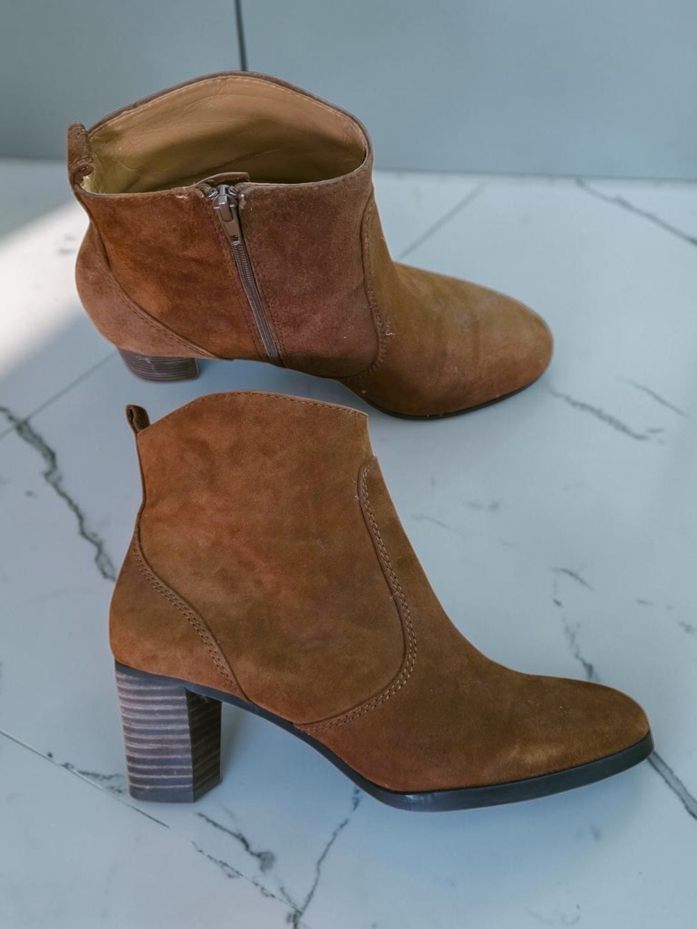 J. Crew Women's Suede Ankle Boots in Brown